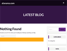 Tablet Screenshot of alanama.com